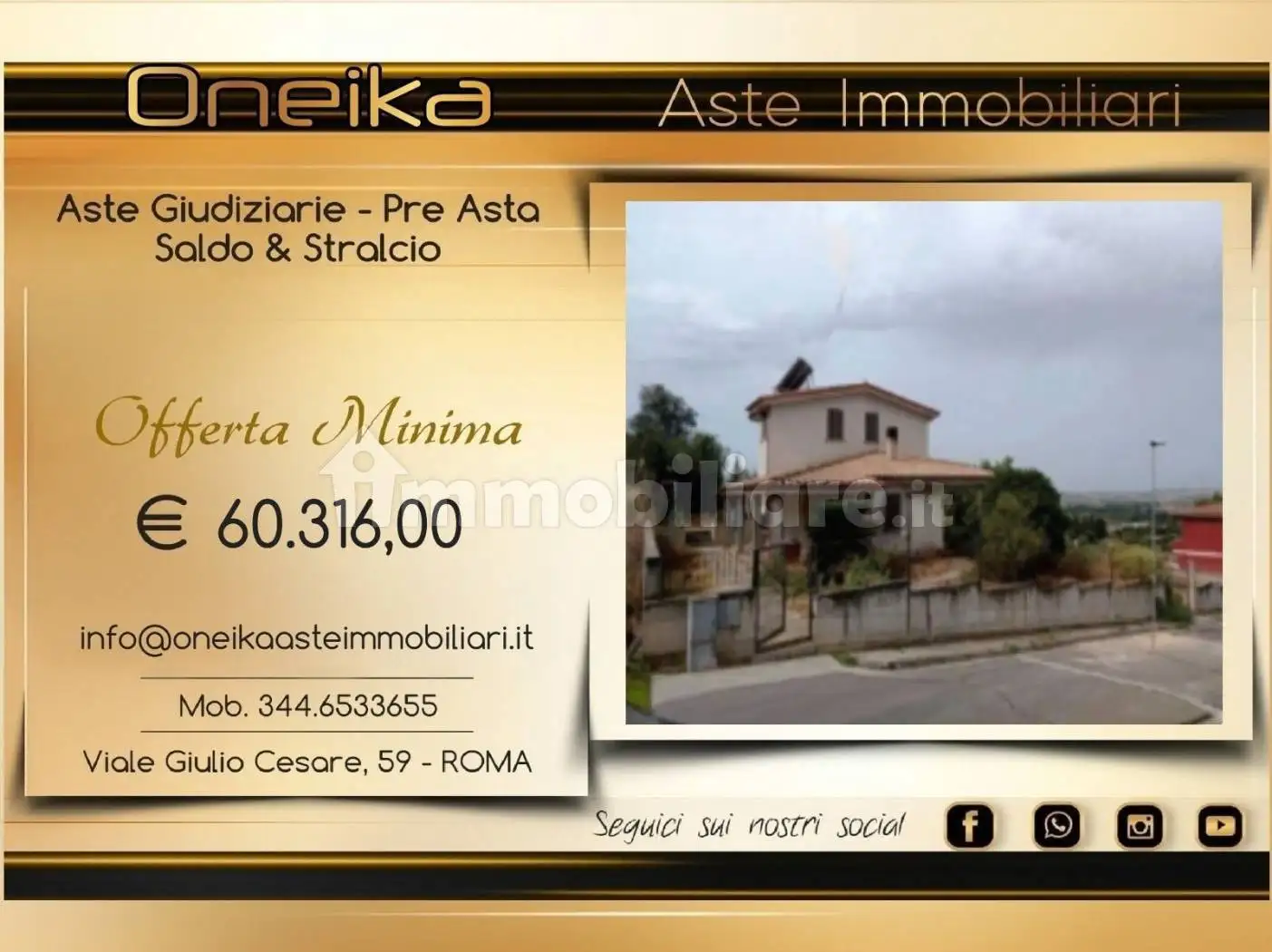 Appartamento in asta a Donori