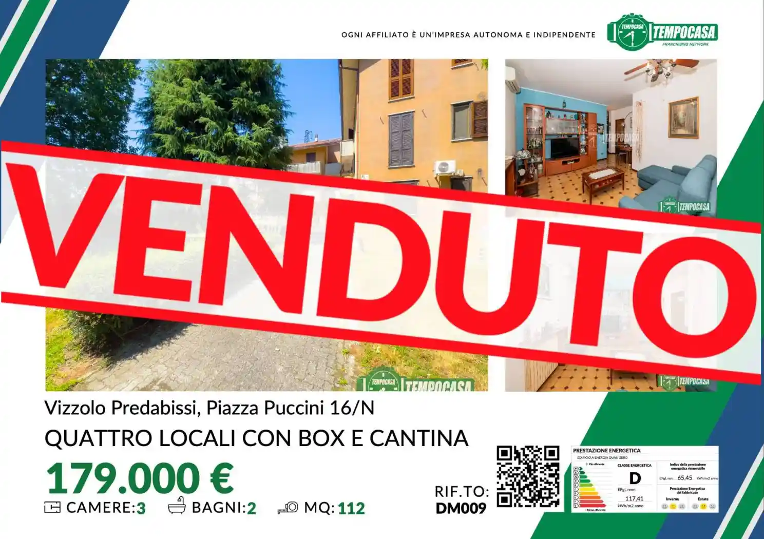 Appartamento in vendita a Vizzolo Predabissi