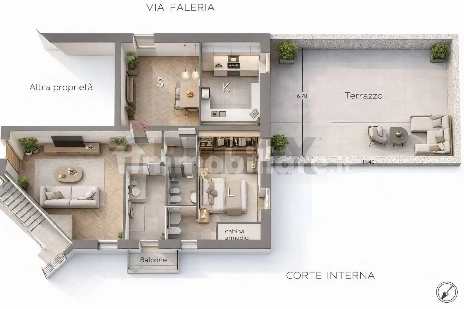 Appartamento in vendita a Roma