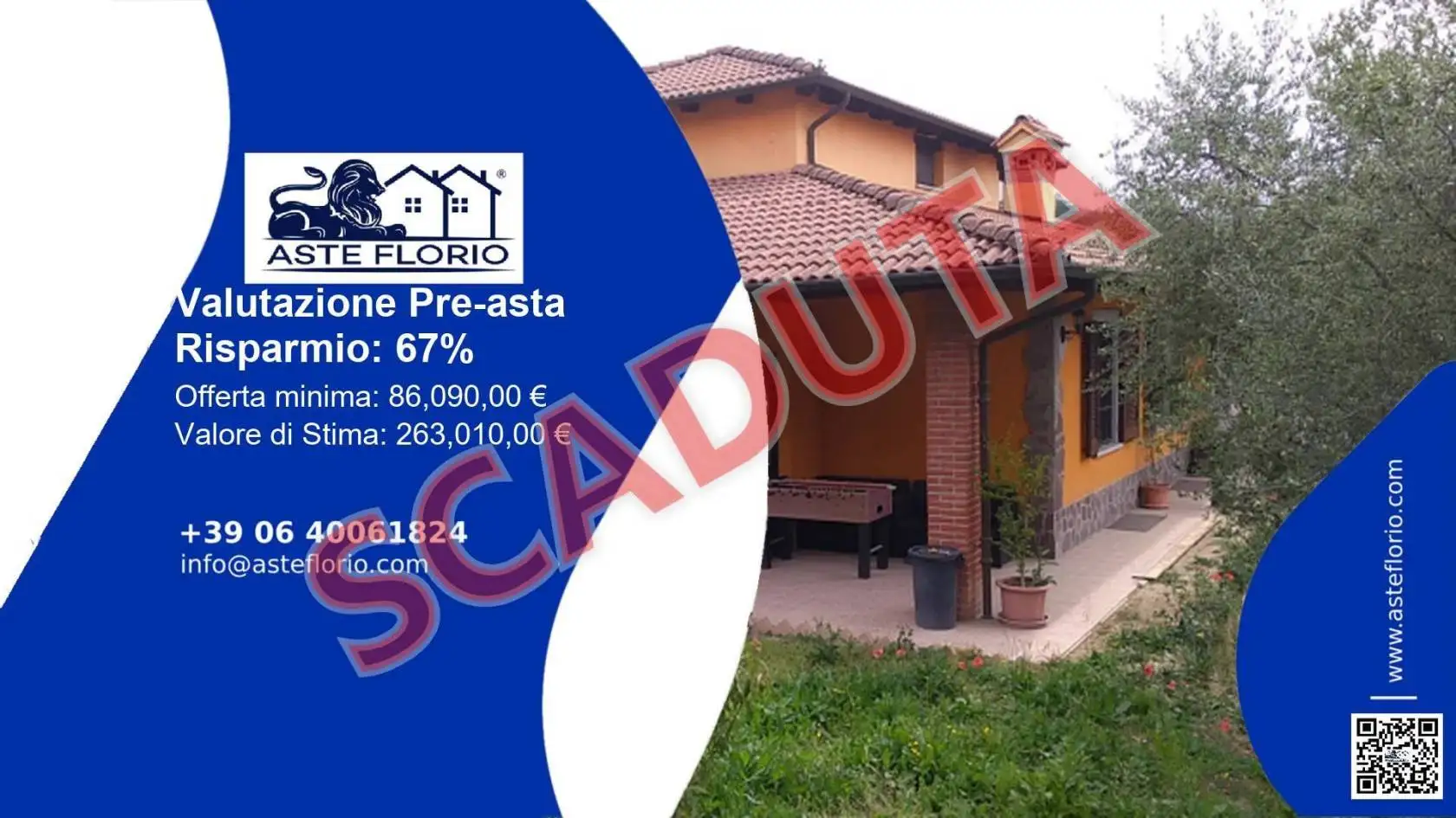 Villa in asta a Castelletto Molina