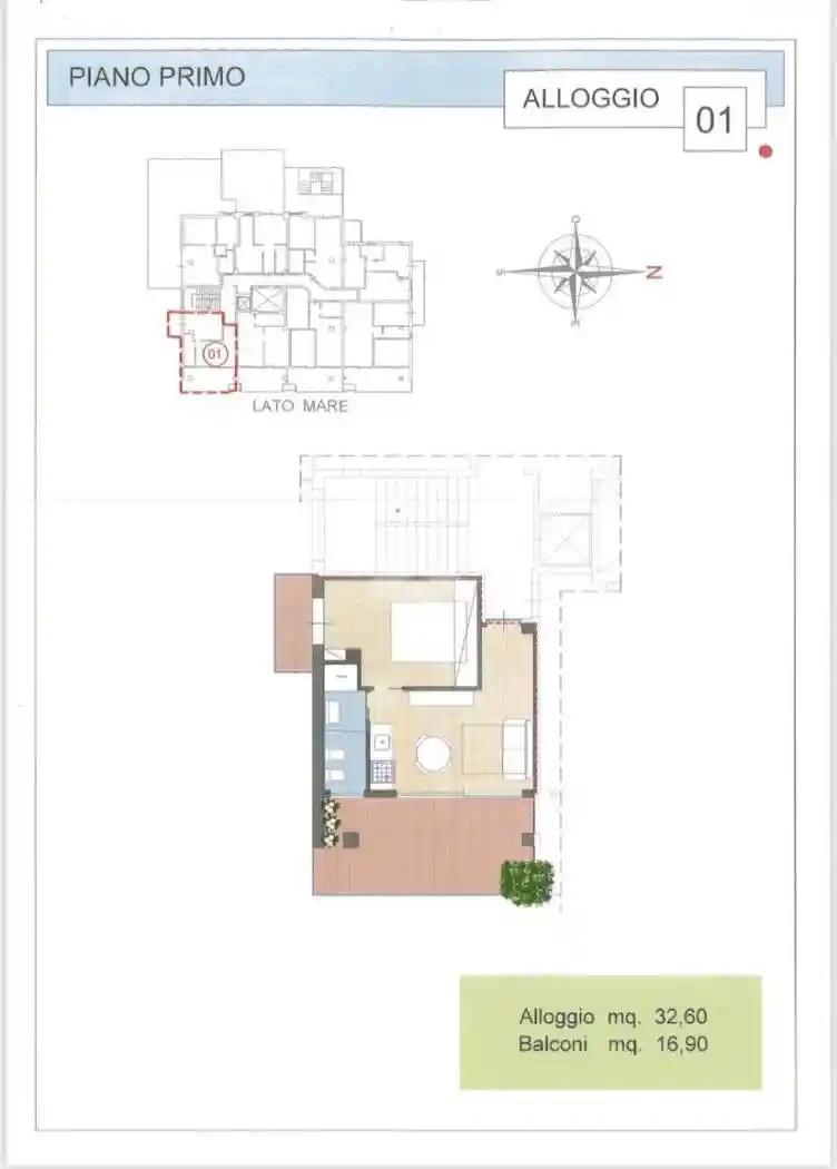 Bilocale viale Guglielmo Marconi 28, Lungomare Marconi, Alba Adriatica - foto 2