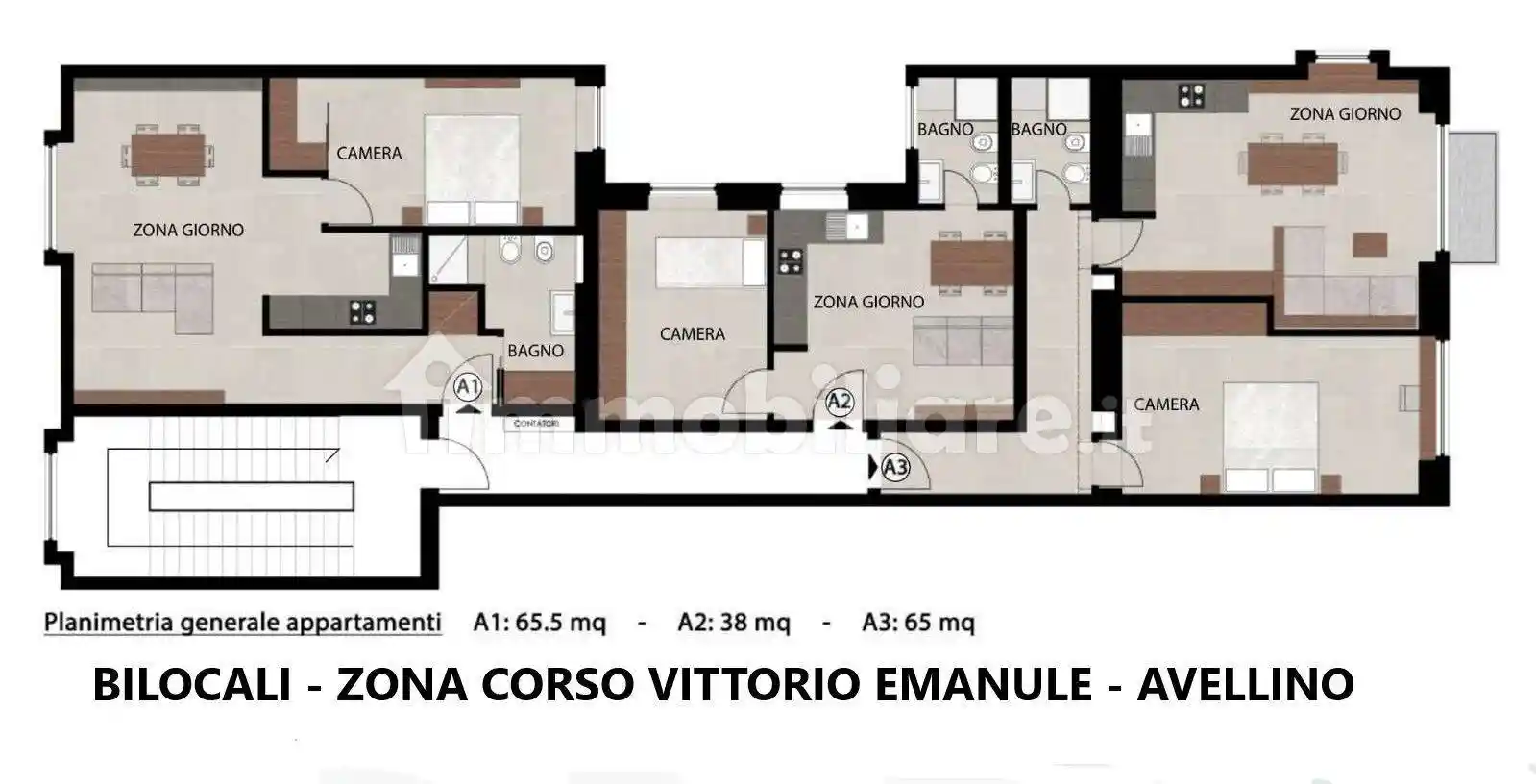 Bilocale corso Vittorio Emanuele, Emanuele II, C. Colombo, Morelli e Silvati, Avellino - foto 2