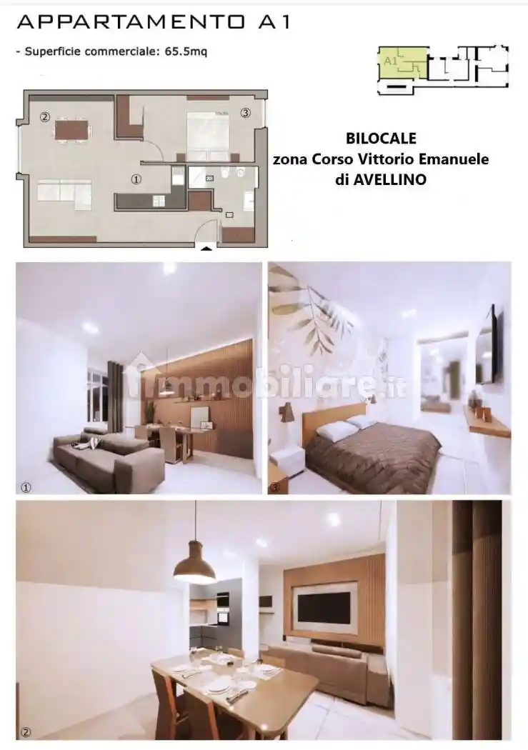 Bilocale corso Vittorio Emanuele, Emanuele II, C. Colombo, Morelli e Silvati, Avellino - foto 3