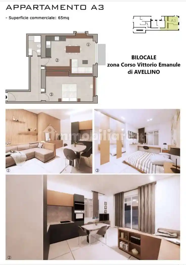 Bilocale corso Vittorio Emanuele, Emanuele II, C. Colombo, Morelli e Silvati, Avellino - foto 5