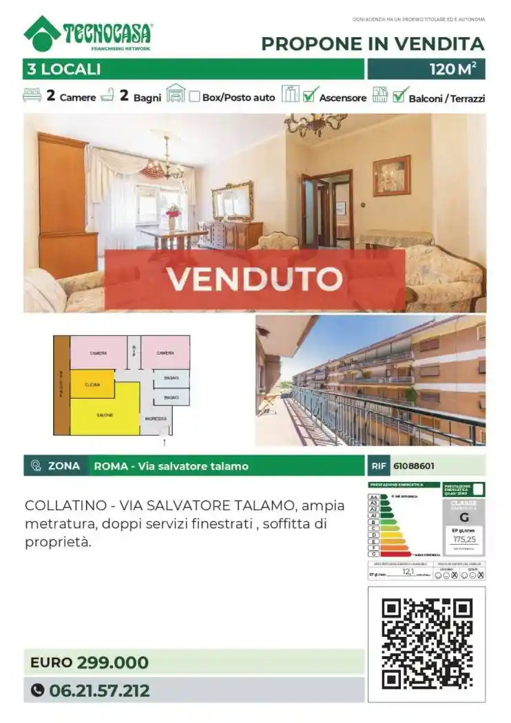 Appartamento in vendita a Roma