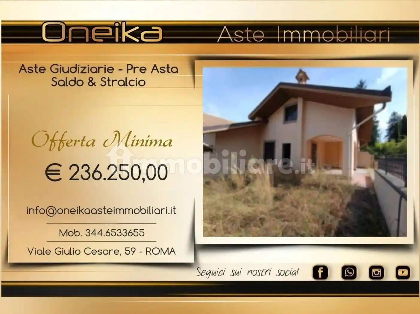 Villa in vendita a Rocca di Papa