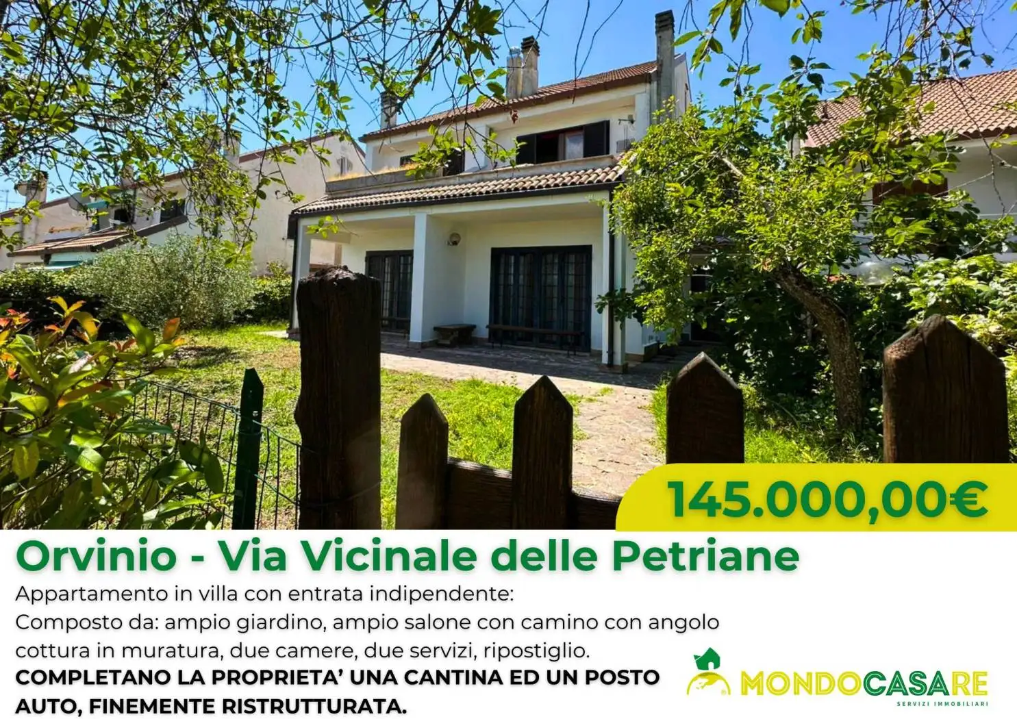 Villa in vendita a Orvinio