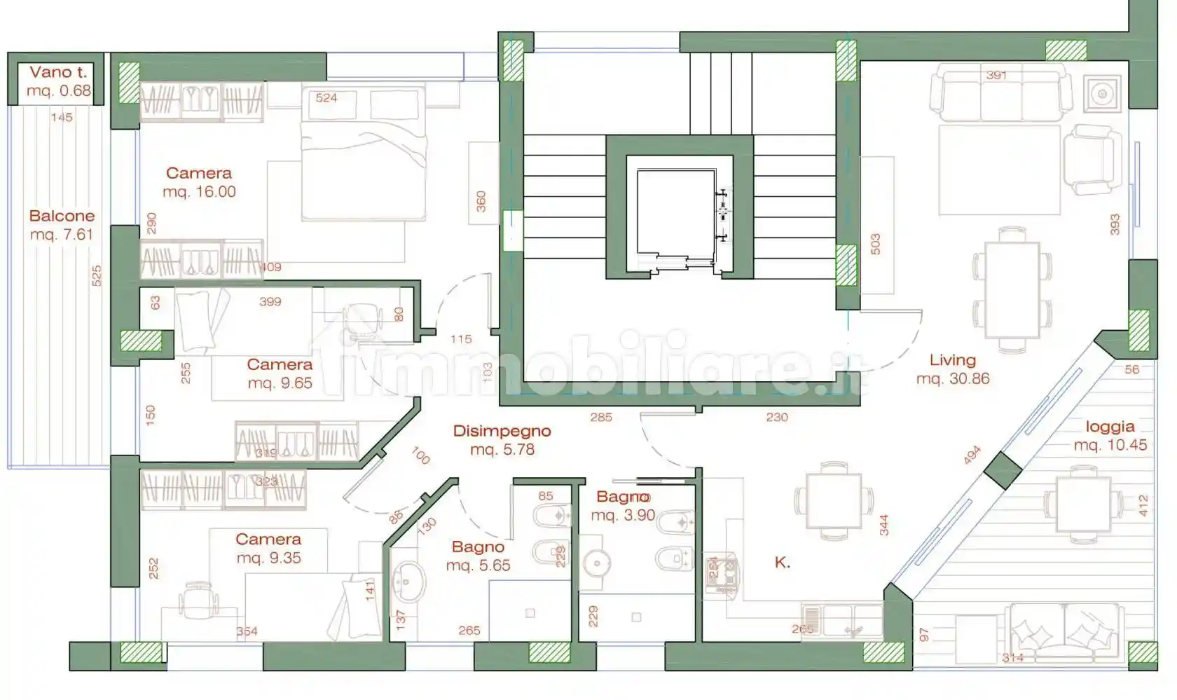 Appartamento via Umbria 28, Fiera Vecchia, Rimini - foto 2