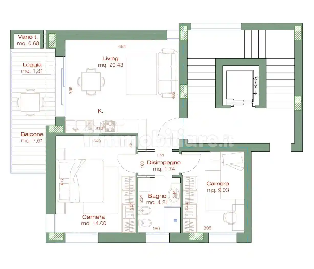 Appartamento via Umbria 28, Fiera Vecchia, Rimini - foto 3