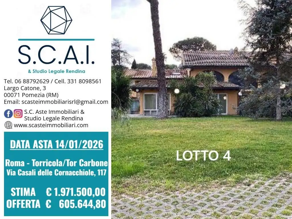 Villa in asta a Roma