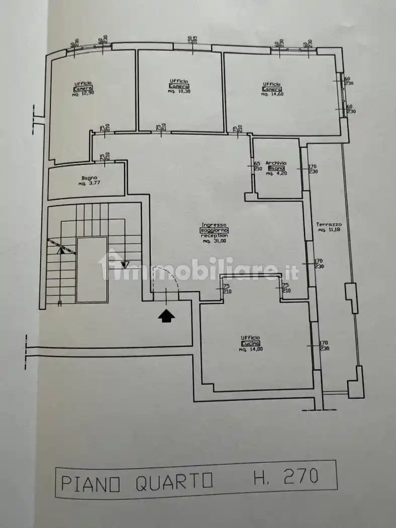 Quadrilocale buono stato, quarto piano, Ospedale, Rimini - foto 2