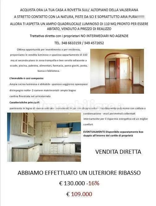 Appartamento in vendita a Rovetta