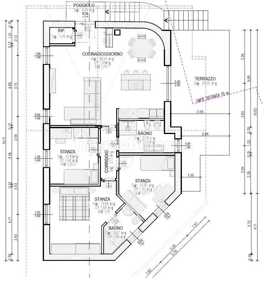 Attico nuovo, 130 m², Meano - Gazzadina, Trento - foto 2