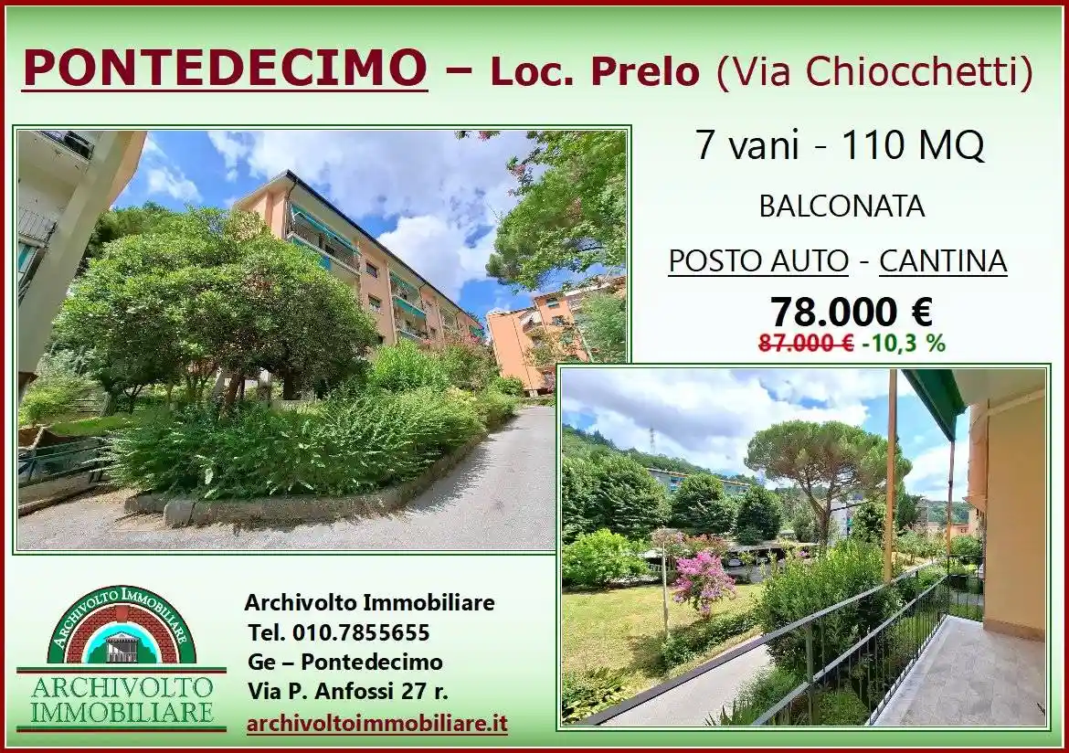 Appartamento in vendita a Serra Riccò