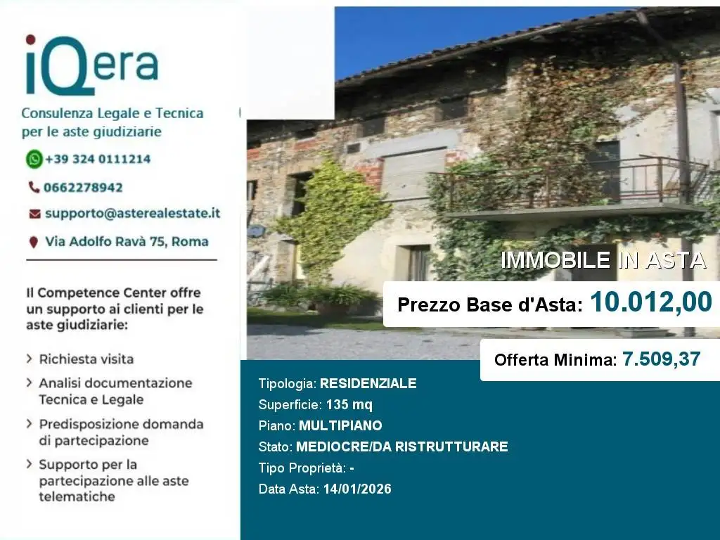 Appartamento in asta a Treppo Grande