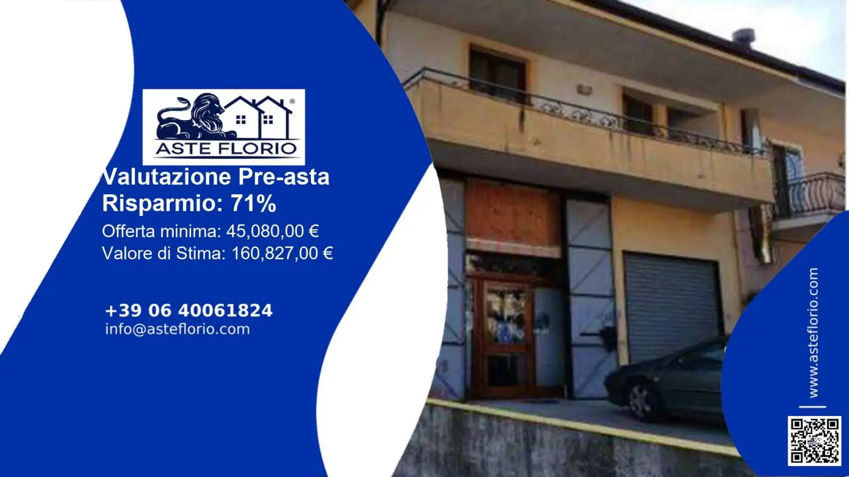 Villa in asta a Sant'Arsenio