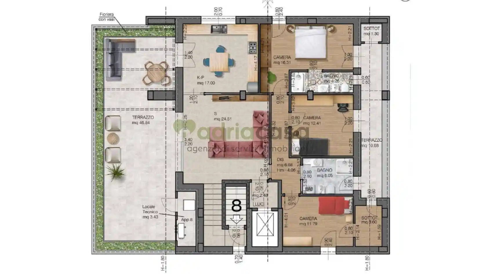 Attico - Mansarda in vendita a Riccione