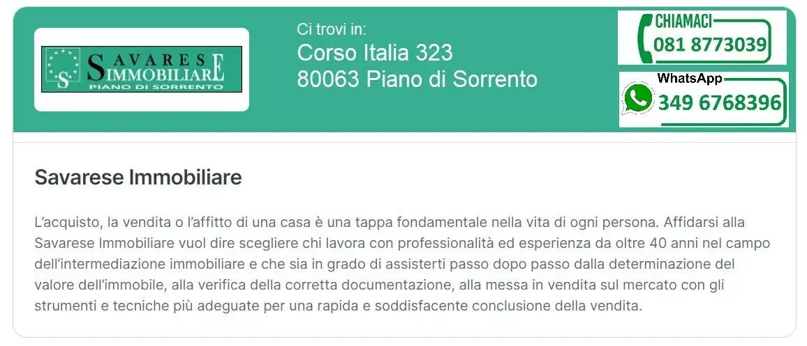 Appartamento in vendita a Sant'Agnello