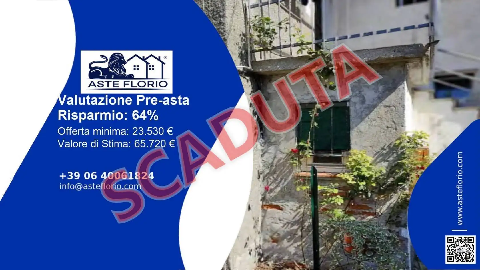 Appartamento in asta a Cantalupo Ligure