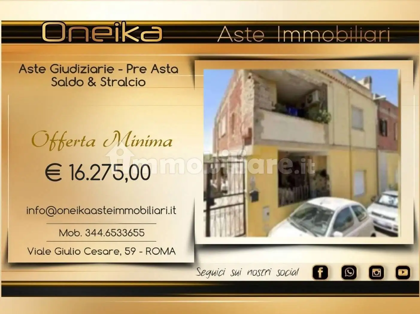 Appartamento in asta a Donori