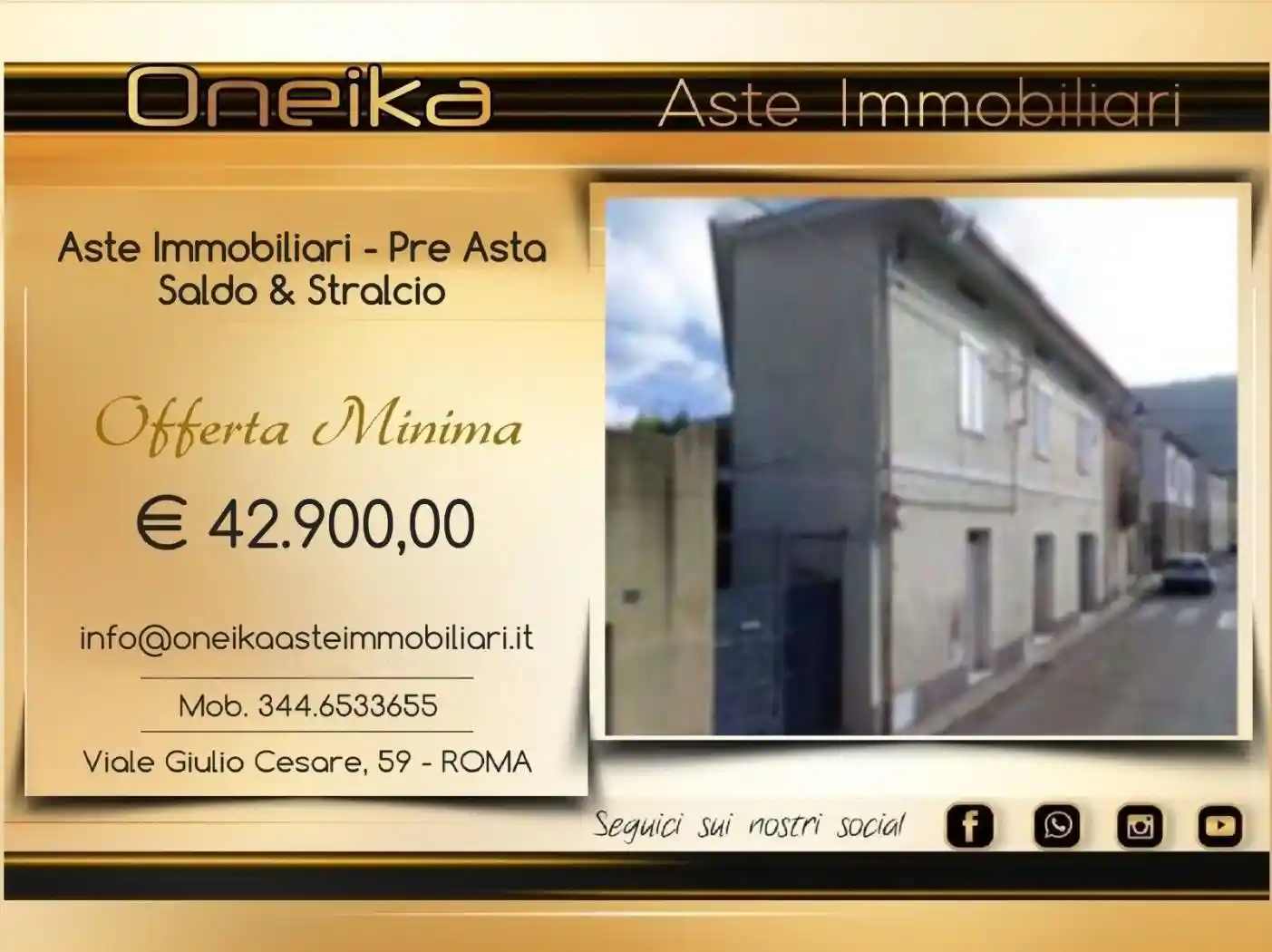 Appartamento in asta a Gonnosfanadiga