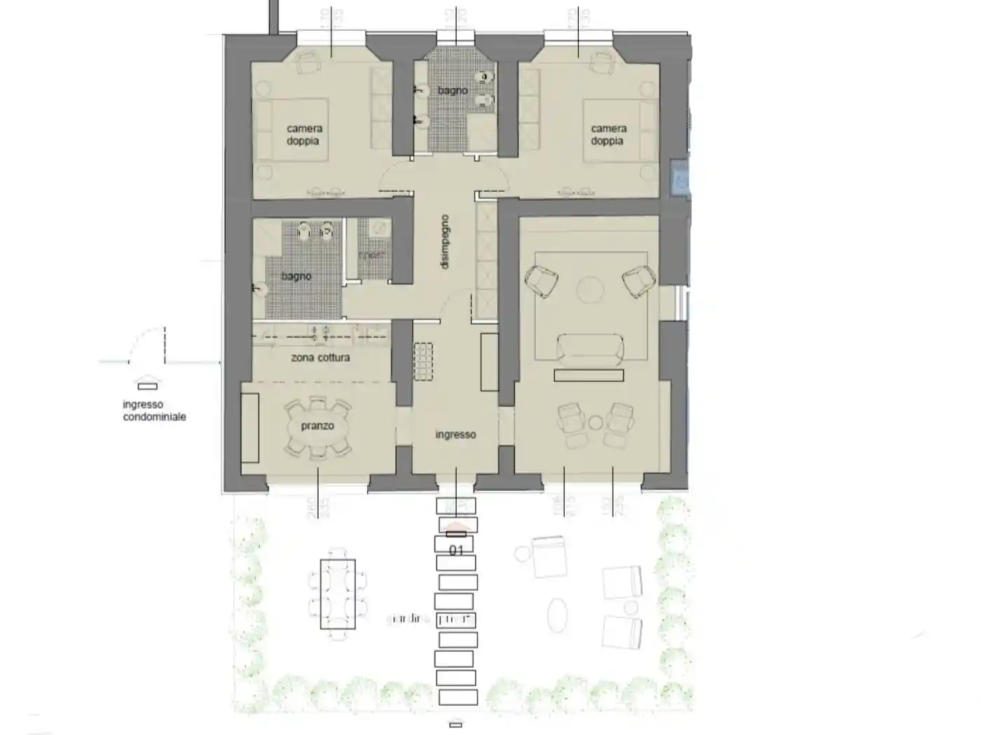 Trilocale via Monsignor Scavini, Arizzano - foto 4