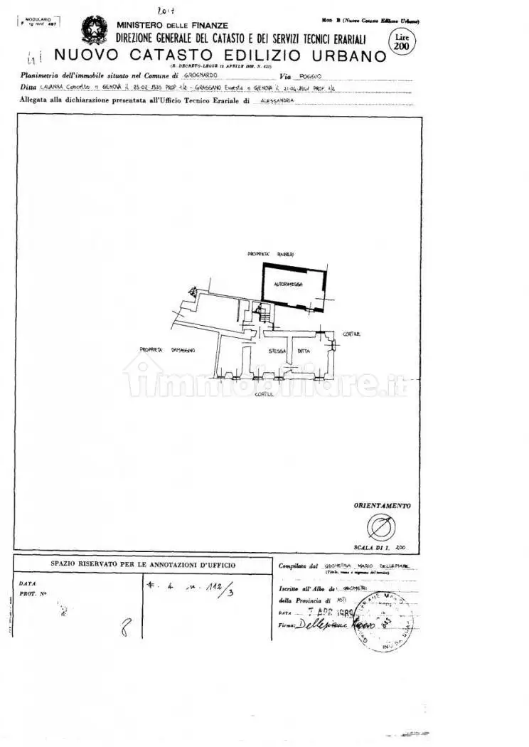 Appartamento in asta a Grognardo