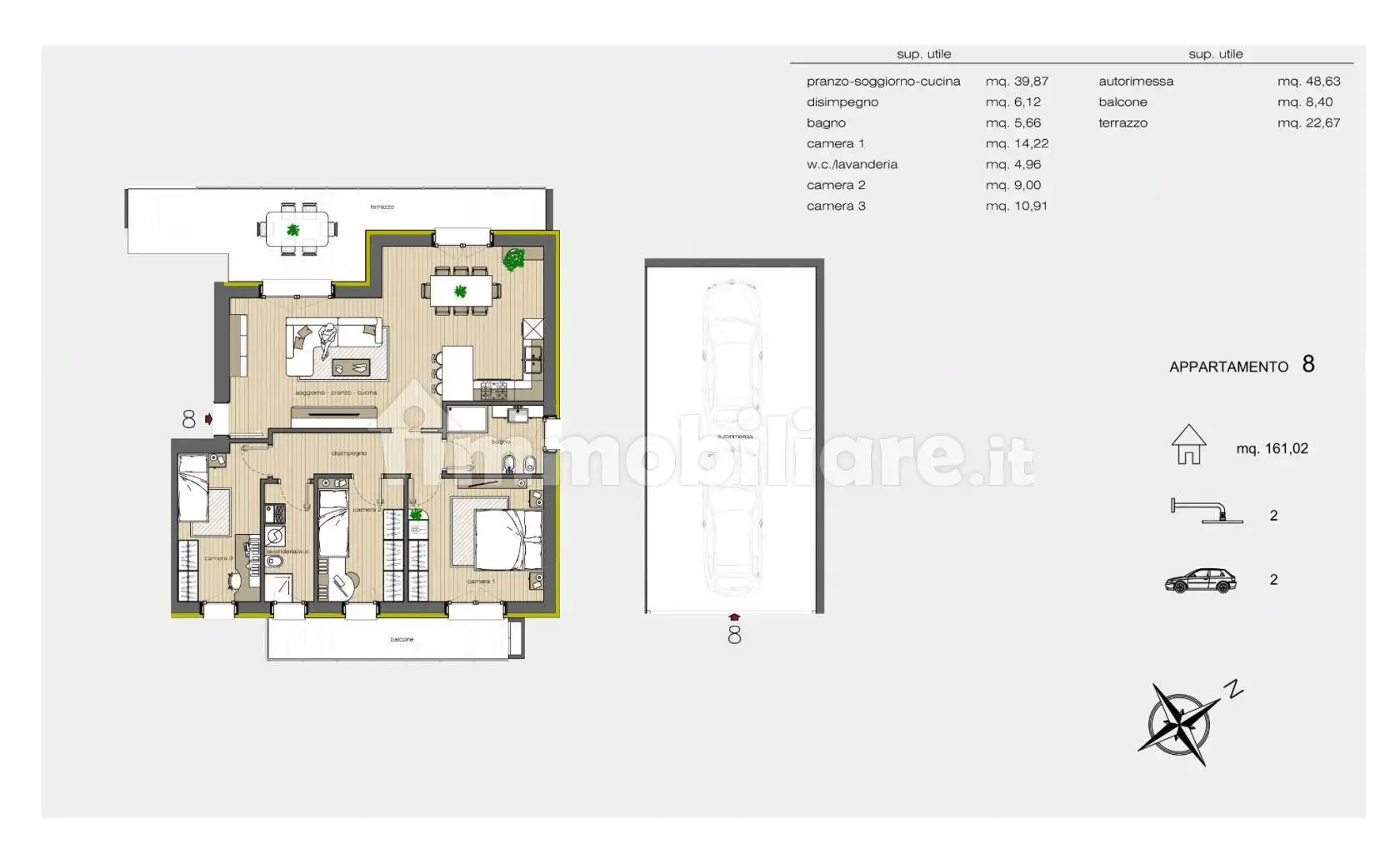 Quadrilocale nuovo, primo piano, Calcinate - foto 5