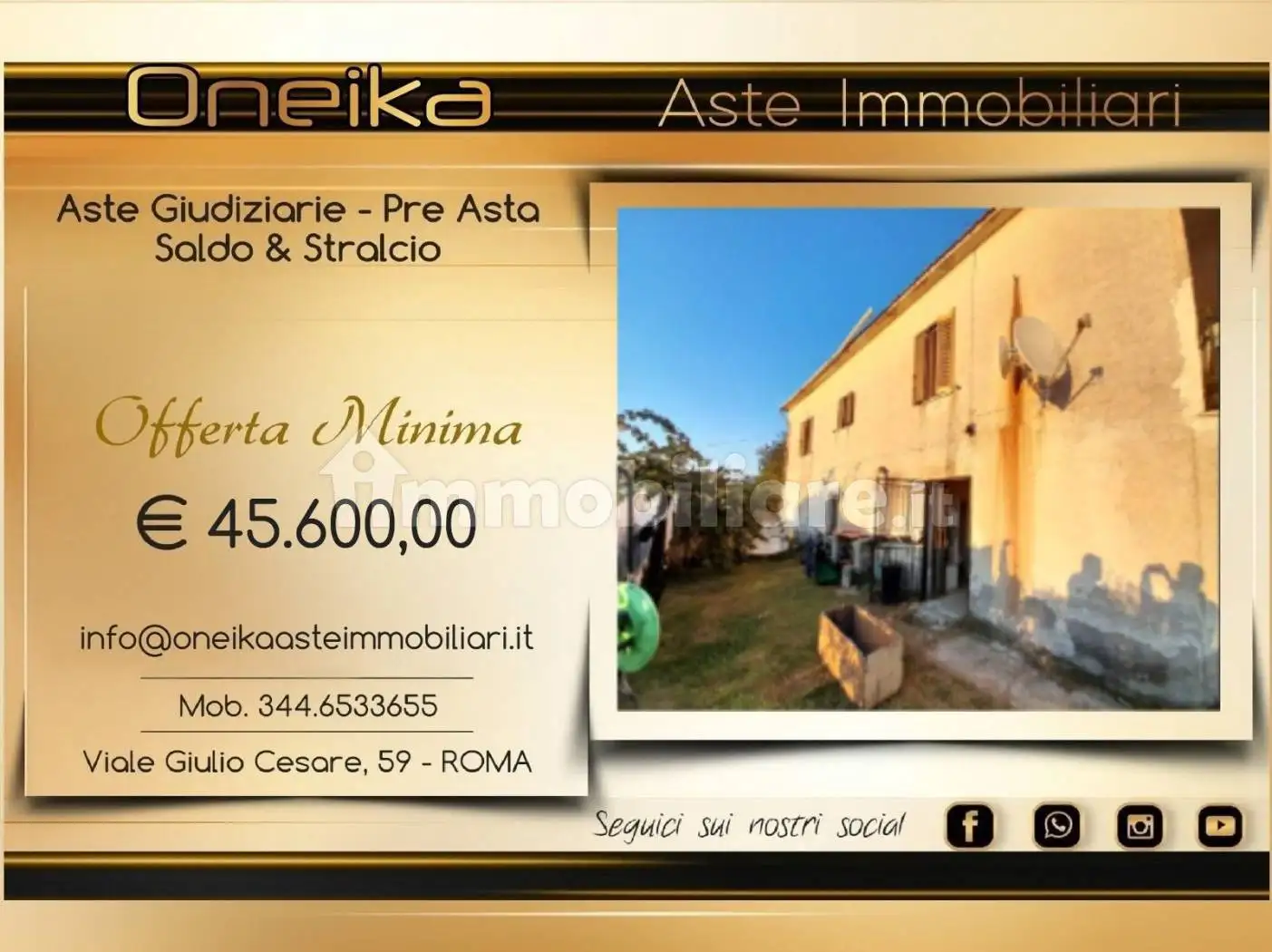 Casa indipendente in asta a Sant'Ambrogio sul Garigliano