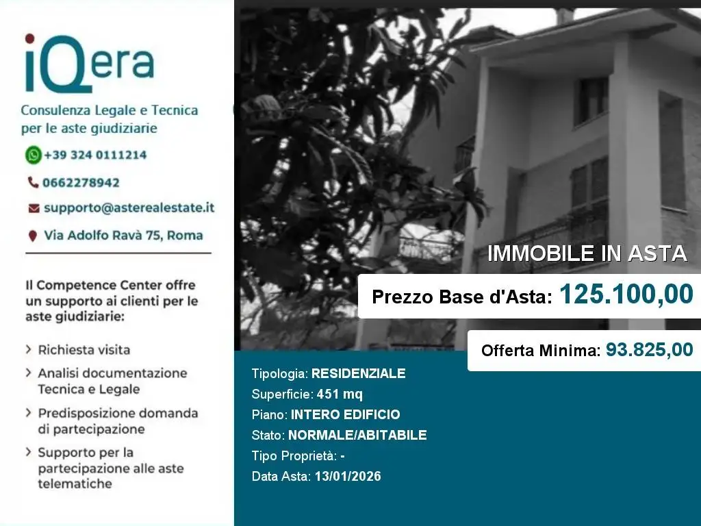 Appartamento in asta a Serrapetrona