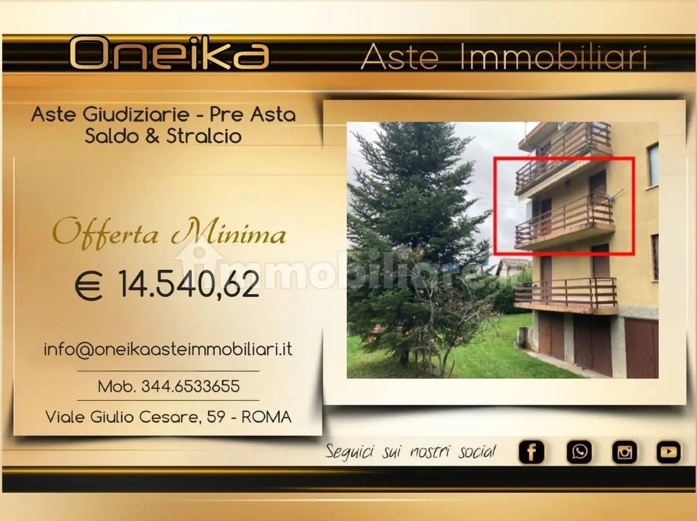 Appartamento in asta a Gravere