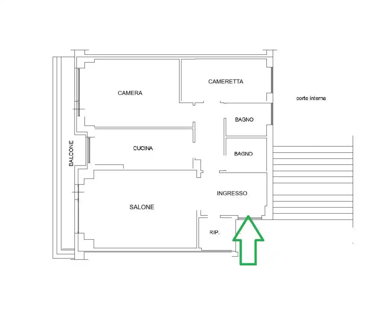 Appartamento in vendita a Roma