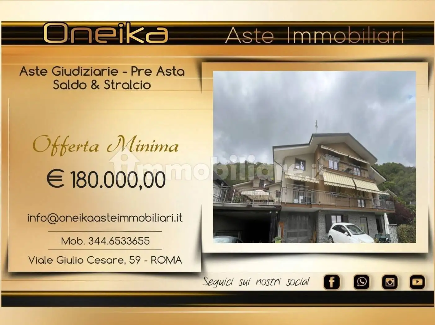 Appartamento in asta a Pinasca