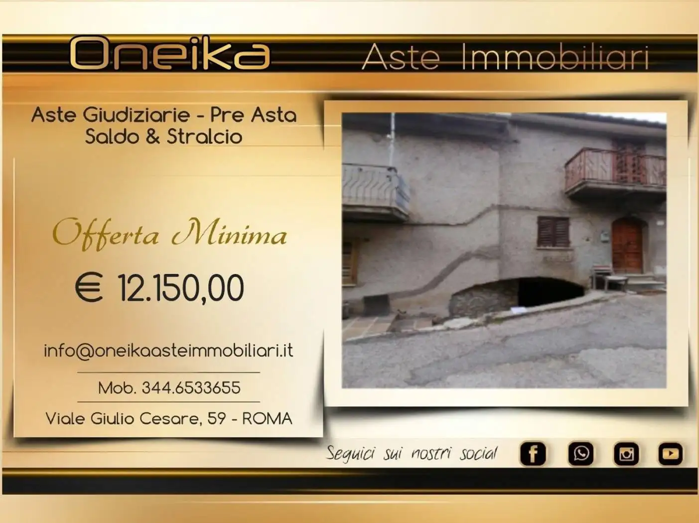 Appartamento in asta a Casaprota