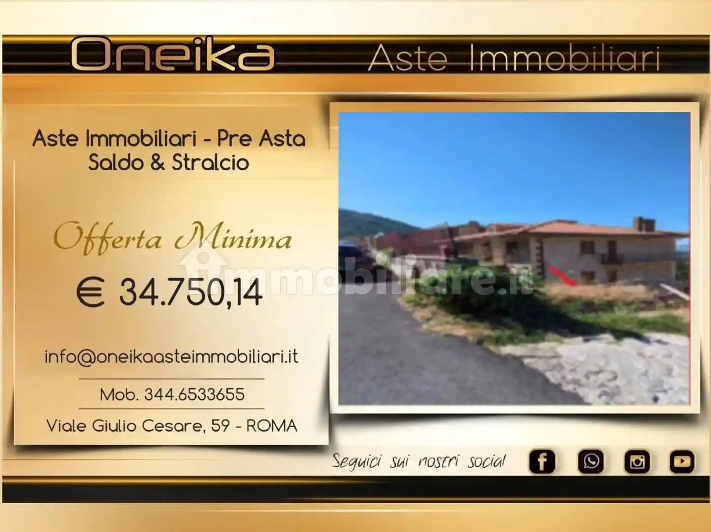Appartamento in asta a Poggio Bustone