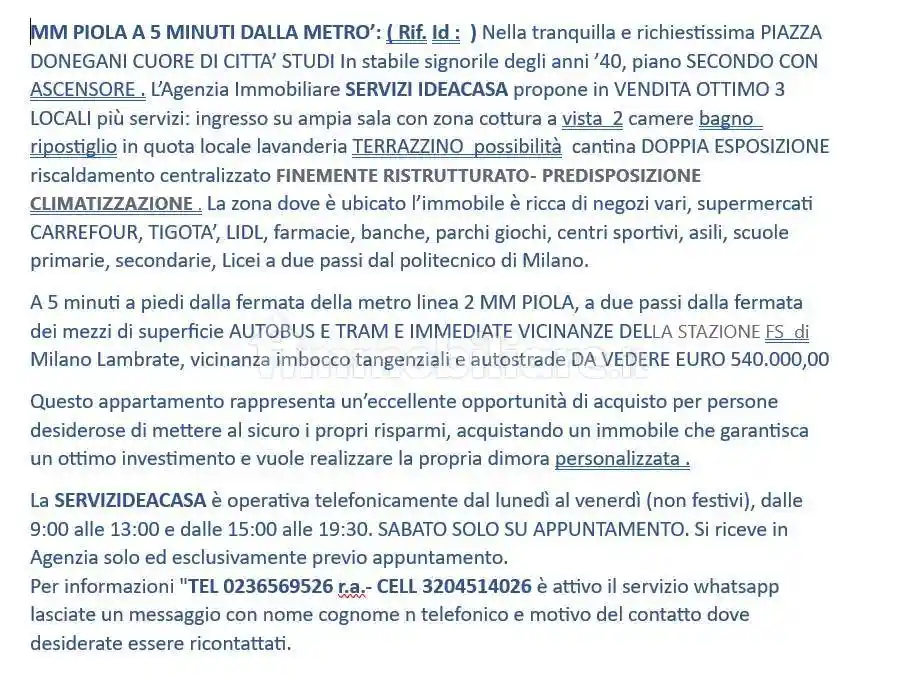 Trilocale piazza Carlo Donegani 4, Città Studi, Milano - foto 2