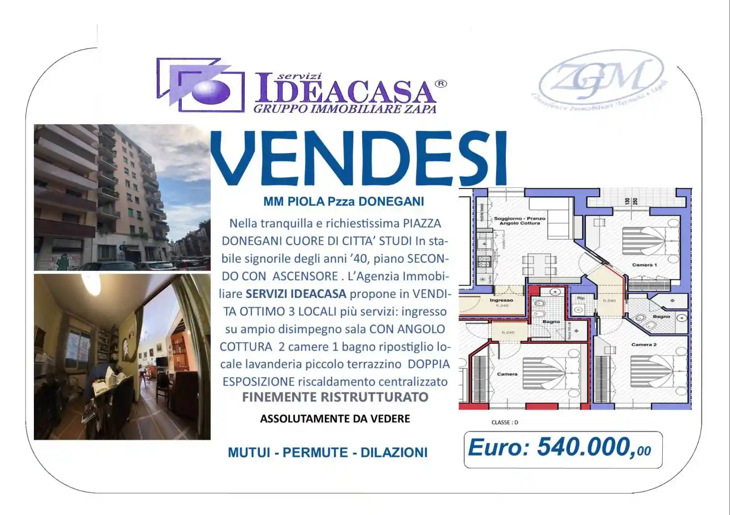 Trilocale piazza Carlo Donegani 4, Città Studi, Milano - foto 3