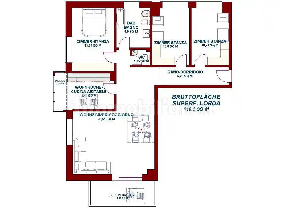 Appartamento in vendita a Bolzano