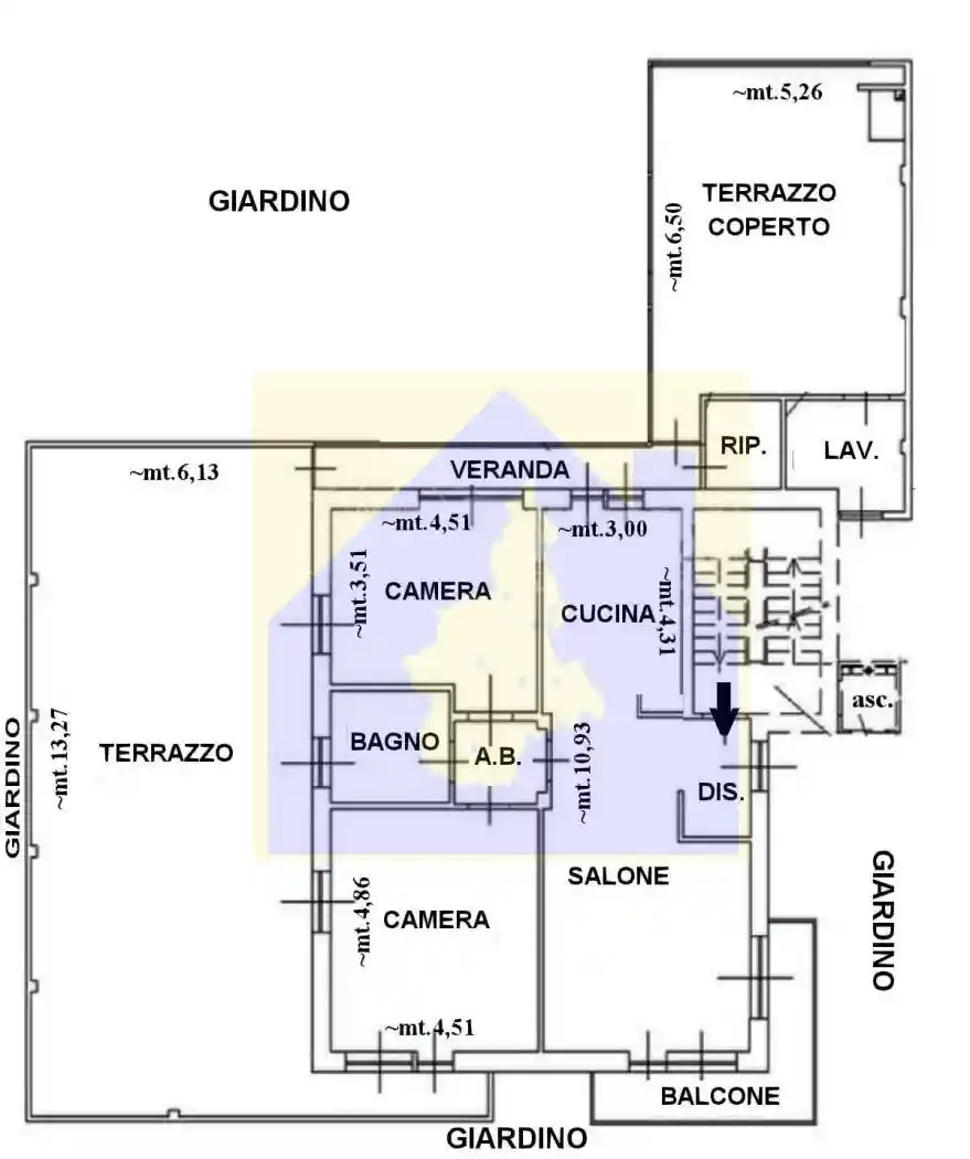 Quadrilocale via Torino, Centro, Chiusa di San Michele - foto 5