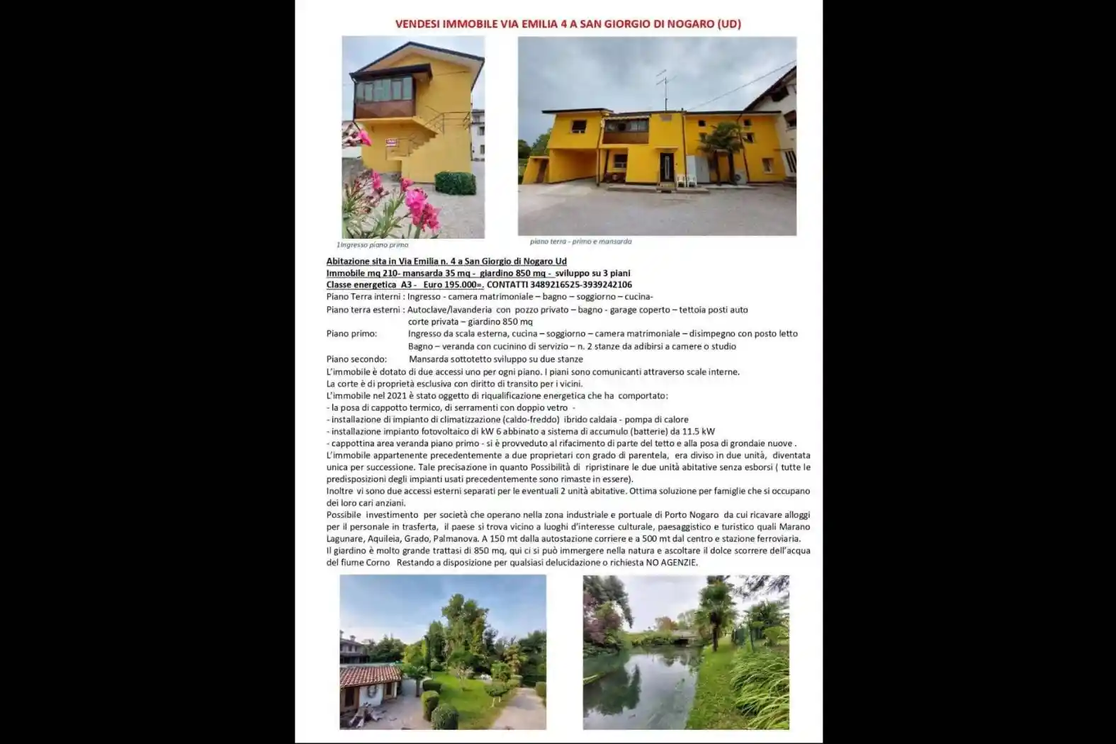 Casa indipendente in vendita a San Giorgio di Nogaro