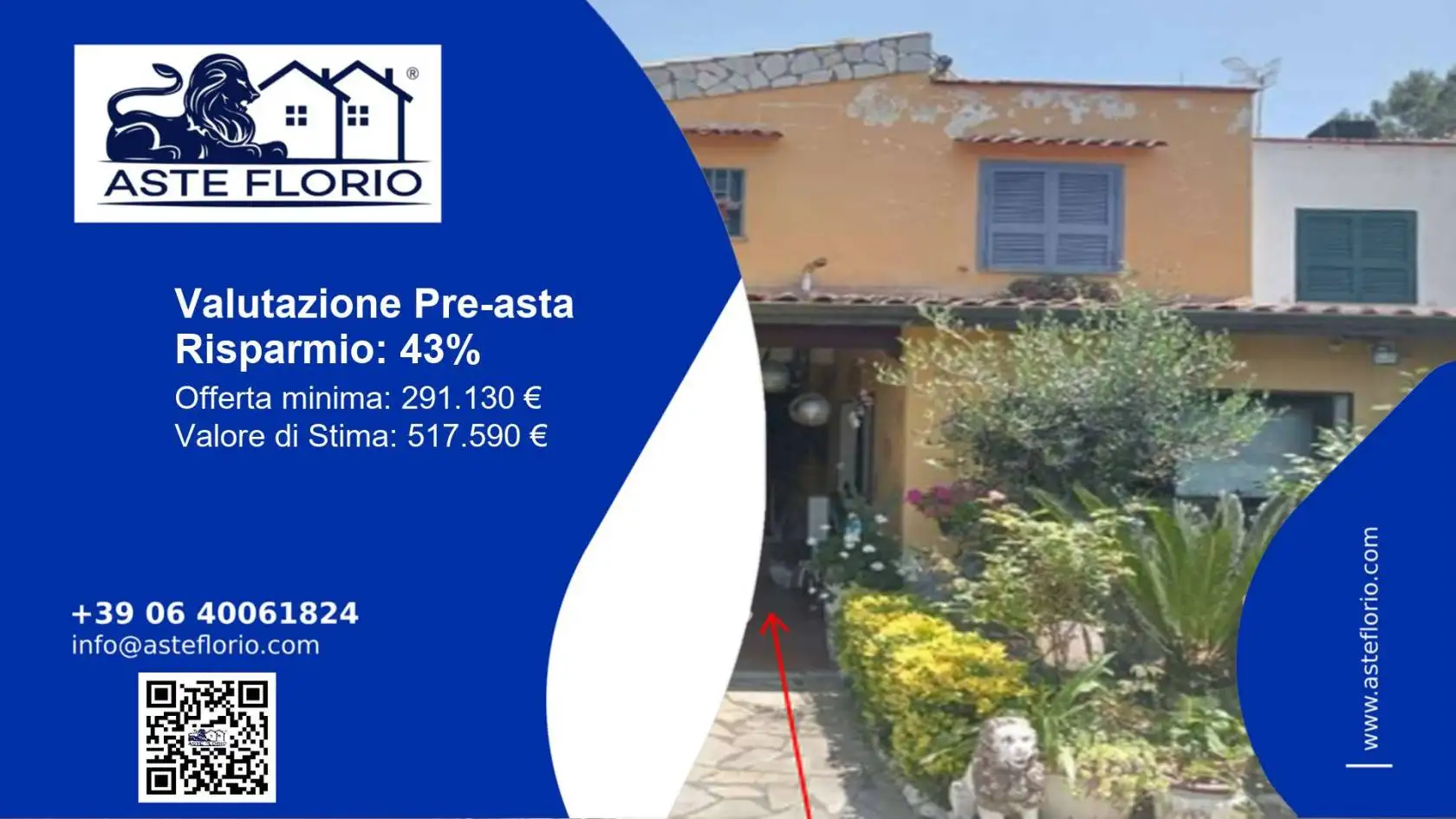 Villa in asta a Pozzuoli