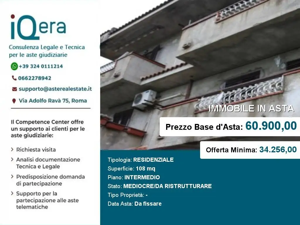 Appartamento in asta a Stilo