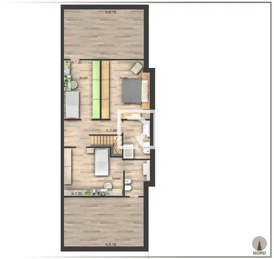 Mansarda nuovo, 173 m², Pievesestina - San Cristoforo, Cesena - foto 2