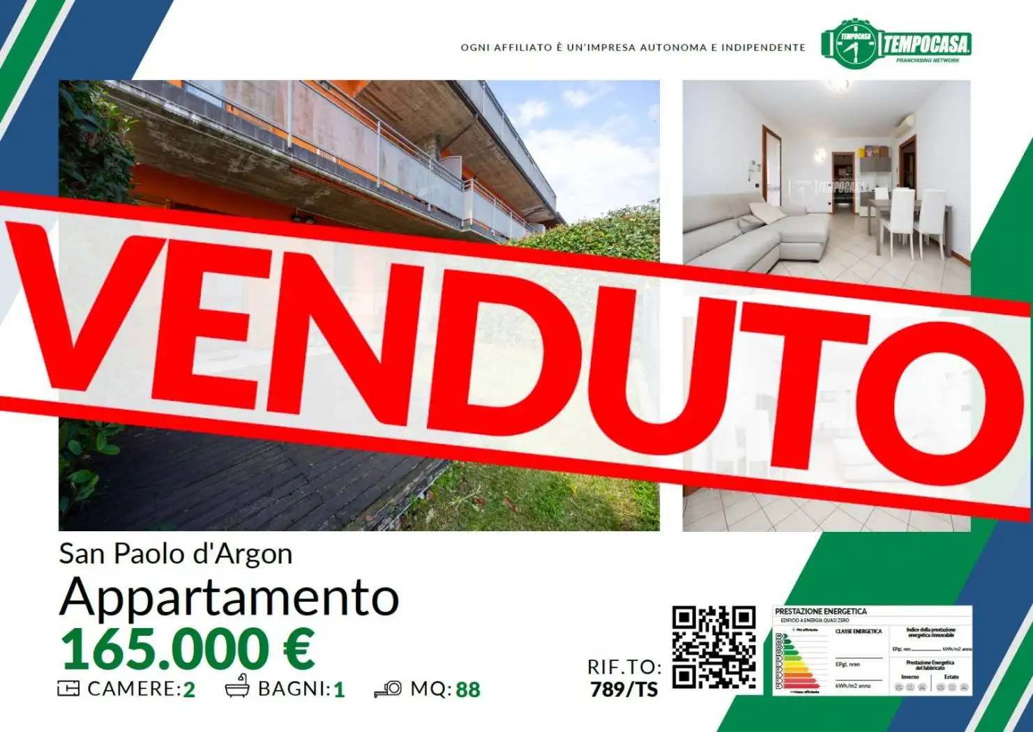 Appartamento in vendita a San Paolo d'Argon