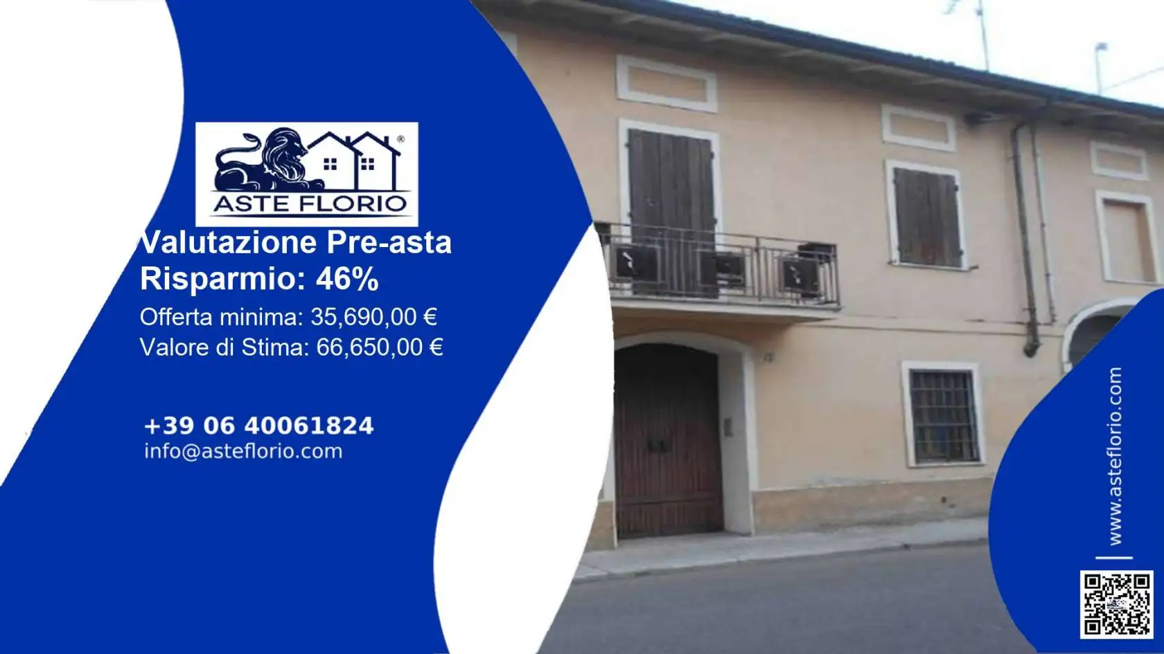 Appartamento in asta a Rivarolo Mantovano