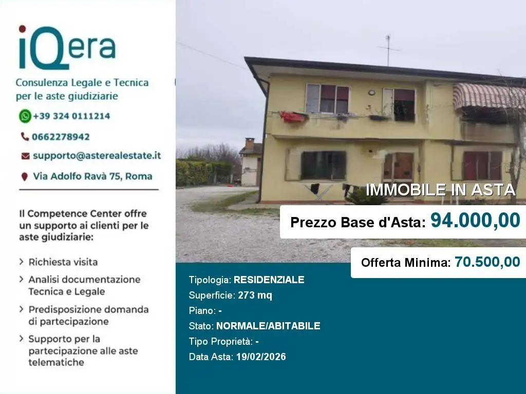 Appartamento in asta a Arre