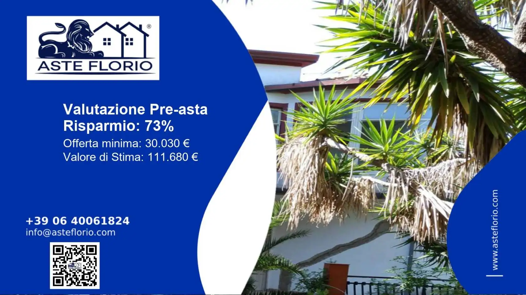 Villa in asta a Camastra