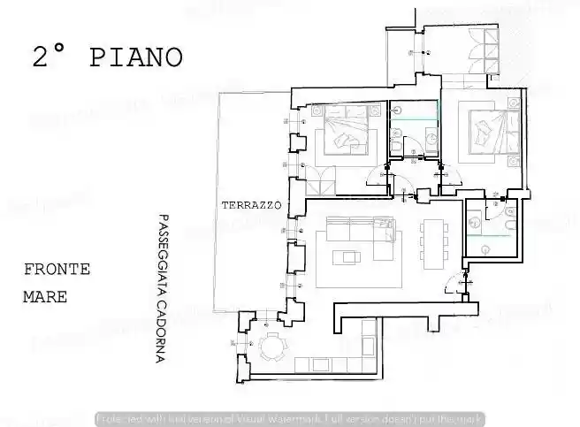 Quadrilocale Passeggiata Luigi Cadorna, Passeggiata Cadorna, Porto, Alassio - foto 5