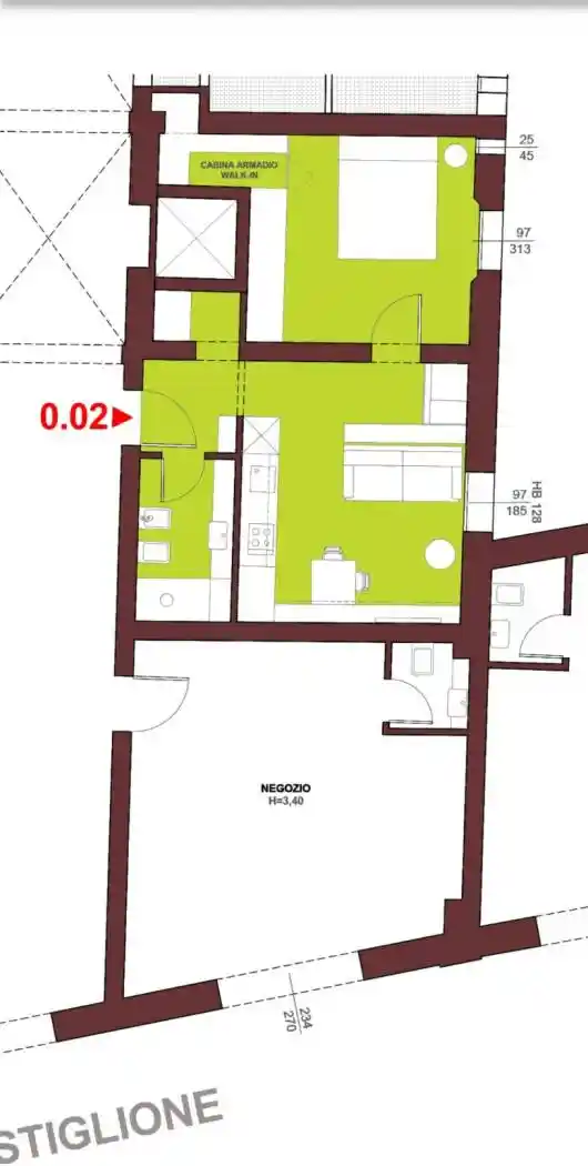 Bilocale via Castiglione 91, Colli Castiglione, Bologna - foto 2