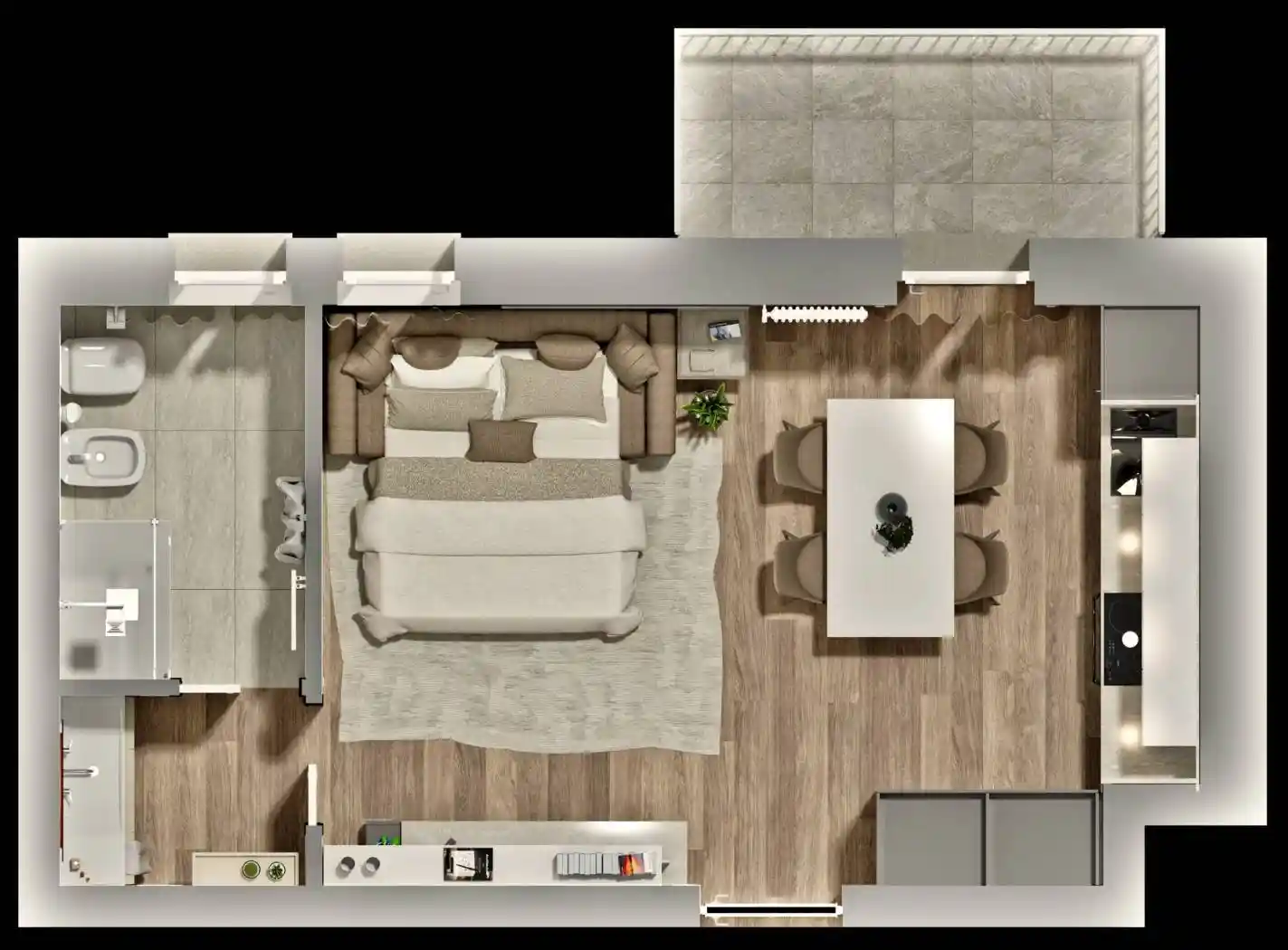 Monolocale via Costantina, Colognola, Bergamo - foto 3